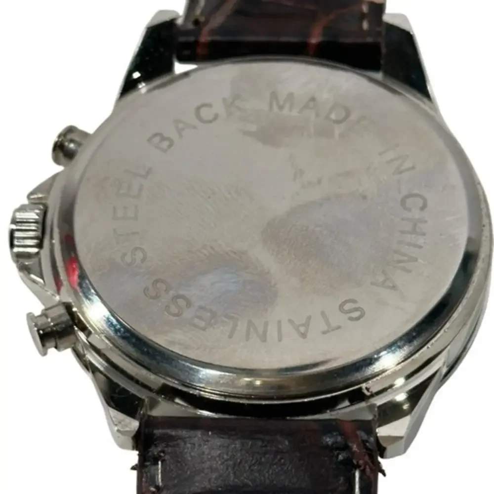 Cote D'Azur Mens Watch Quartz‎ Movement Leather Band